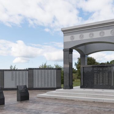 Niagara Veterans Civic War Memorial | Niagara, NY | Black Mist & Blue Gray